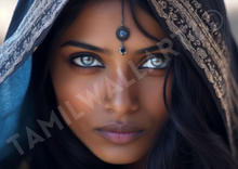 Load image into Gallery viewer, Bright eyes of diversity: The beauty of a brown girl