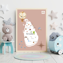 Load image into Gallery viewer, Map of Sri Lanka