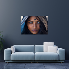 Load image into Gallery viewer, Bright eyes of diversity: The beauty of a brown girl