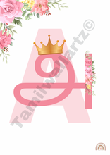 Load image into Gallery viewer, Tamil letter A அ pink