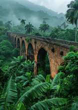 Load image into Gallery viewer, In the Middle of the jungle: The abandoned bridge