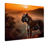 Load image into Gallery viewer, Striped majesty: A tiger's sunset II