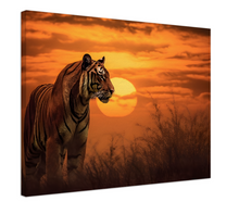 Load image into Gallery viewer, Striped majesty: A tiger's sunset I