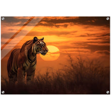 Load image into Gallery viewer, Striped majesty: A tiger's sunset I